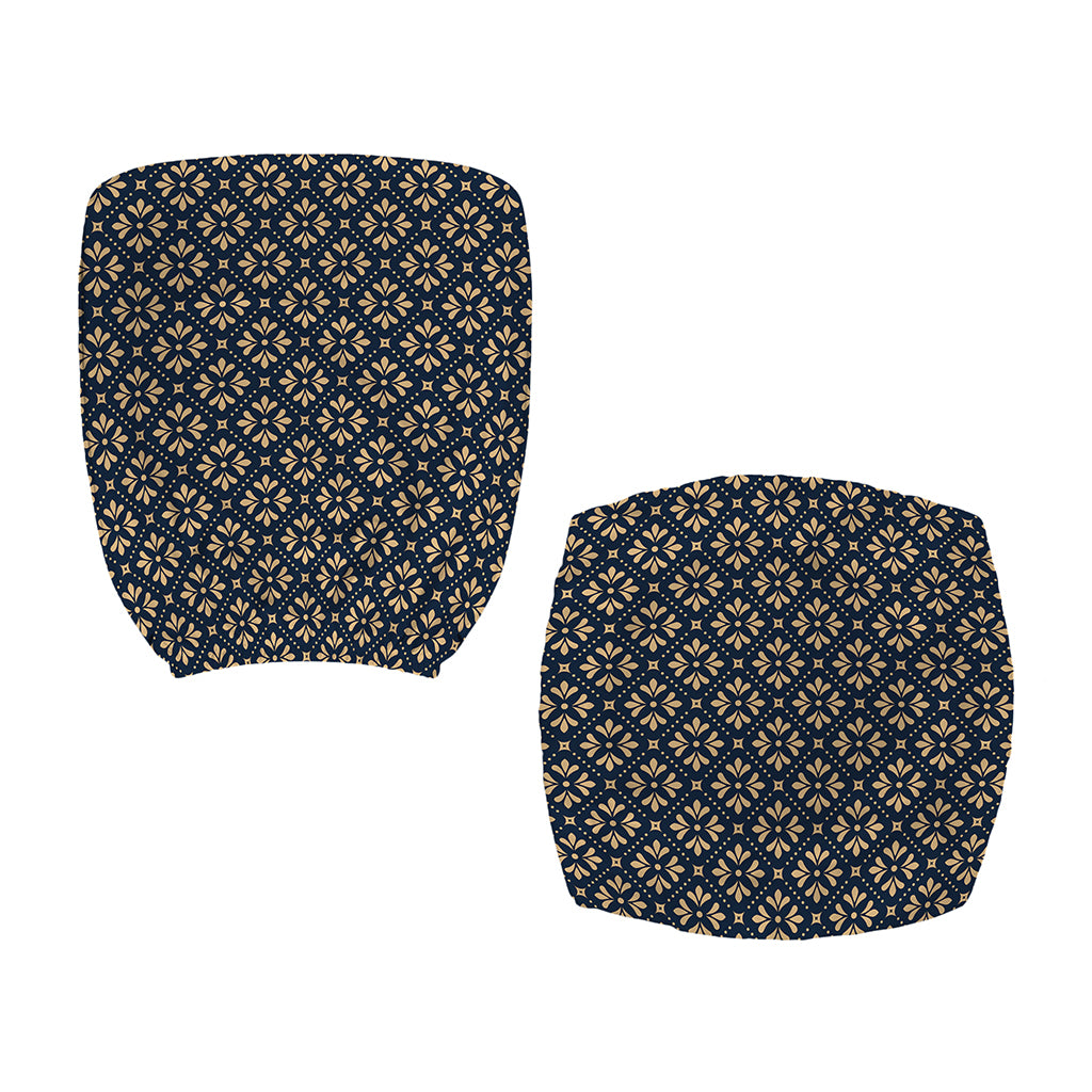 Geometric Floral Print Office Chair Cover