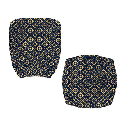 Geometric Floral Print Office Chair Cover