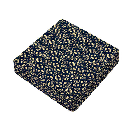 Geometric Floral Print Outdoor Seat Cushion Cover