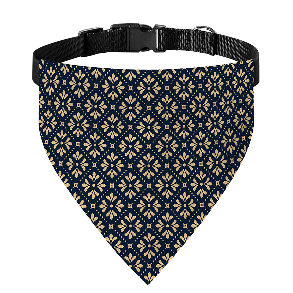 Geometric Floral Print Over The Collar Dog Bandana