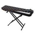 Geometric Floral Print Piano Keyboard Cover
