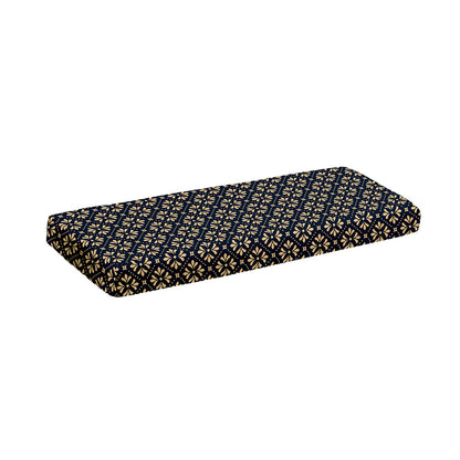 Geometric Floral Print Piano Keyboard Cover