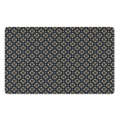 Geometric Floral Print Polyester Doormat