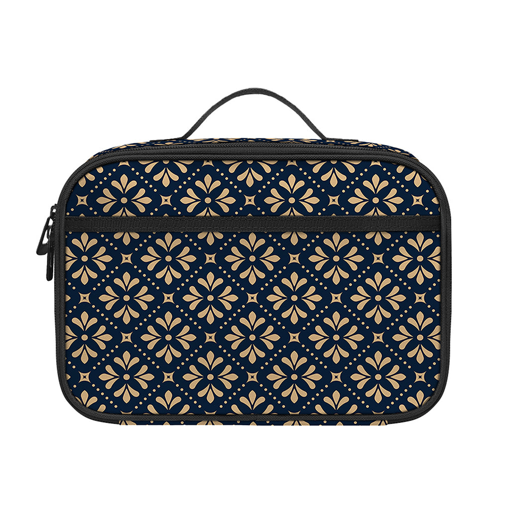 Geometric Floral Print Portable Lunch Bag