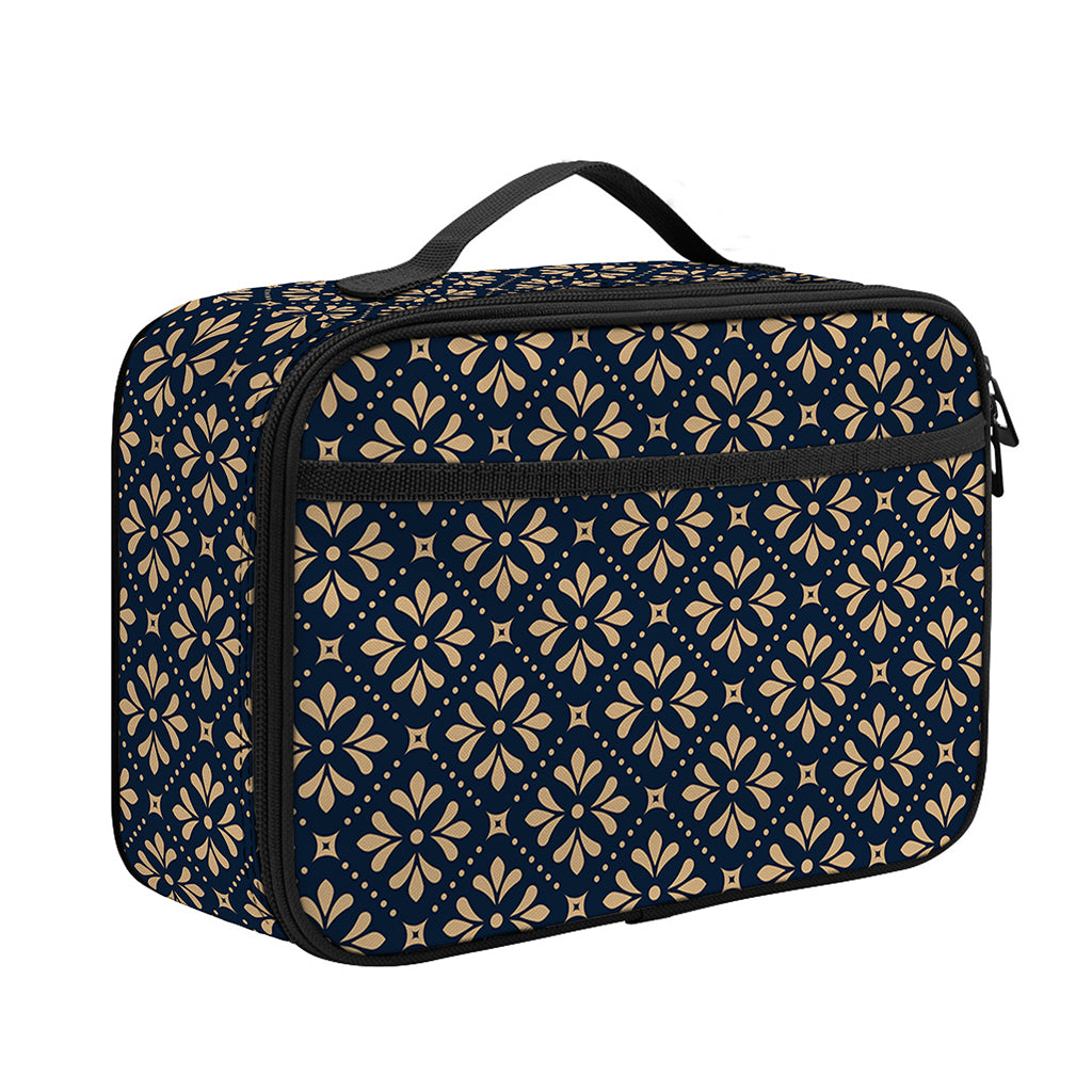 Geometric Floral Print Portable Lunch Bag