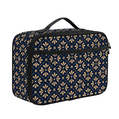 Geometric Floral Print Portable Lunch Bag