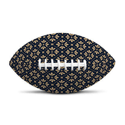 Geometric Floral Print Rugby Ball