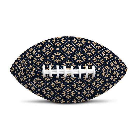 Geometric Floral Print Rugby Ball