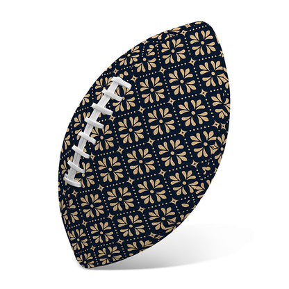 Geometric Floral Print Rugby Ball