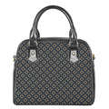 Geometric Floral Print Shoulder Handbag