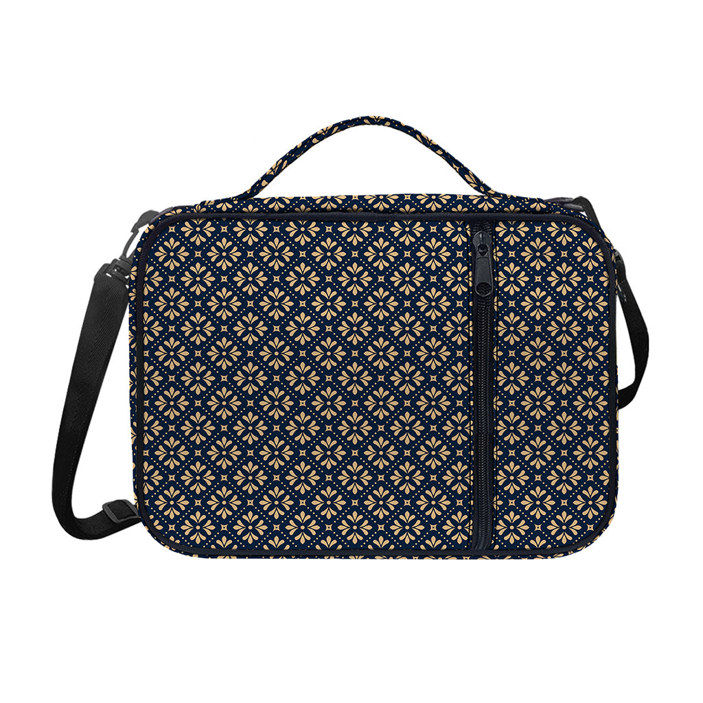 Geometric Floral Print Shoulder Strap Bible Bag