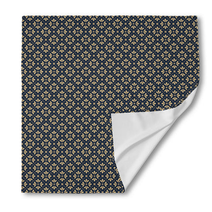 Geometric Floral Print Silk Bandana