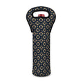 Geometric Floral Print Single Neoprene Wine Tote