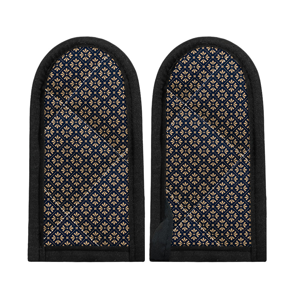 Geometric Floral Print Skillet Handle Cover