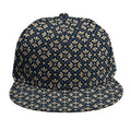 Geometric Floral Print Snapback Cap