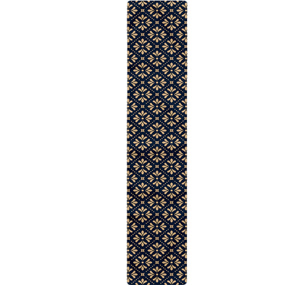 Geometric Floral Print Table Runner