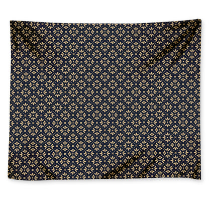 Geometric Floral Print Tapestry