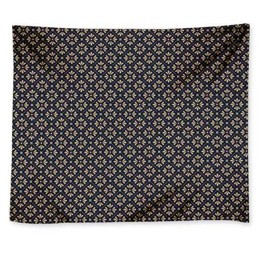 Geometric Floral Print Tapestry