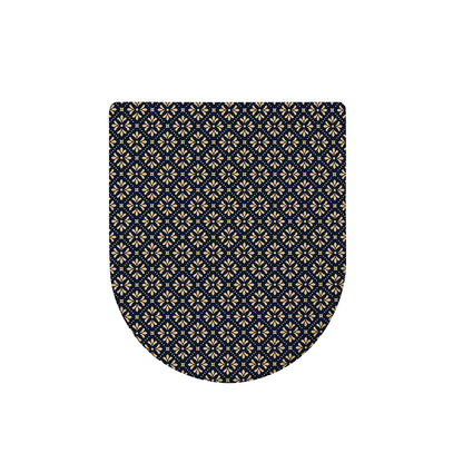 Geometric Floral Print Toilet Lid Cover