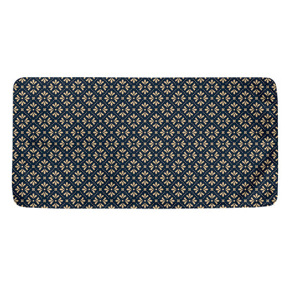 Geometric Floral Print Towel