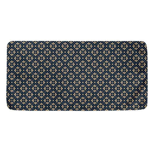 Geometric Floral Print Towel