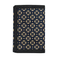 Geometric Floral Print Trifold Wallet