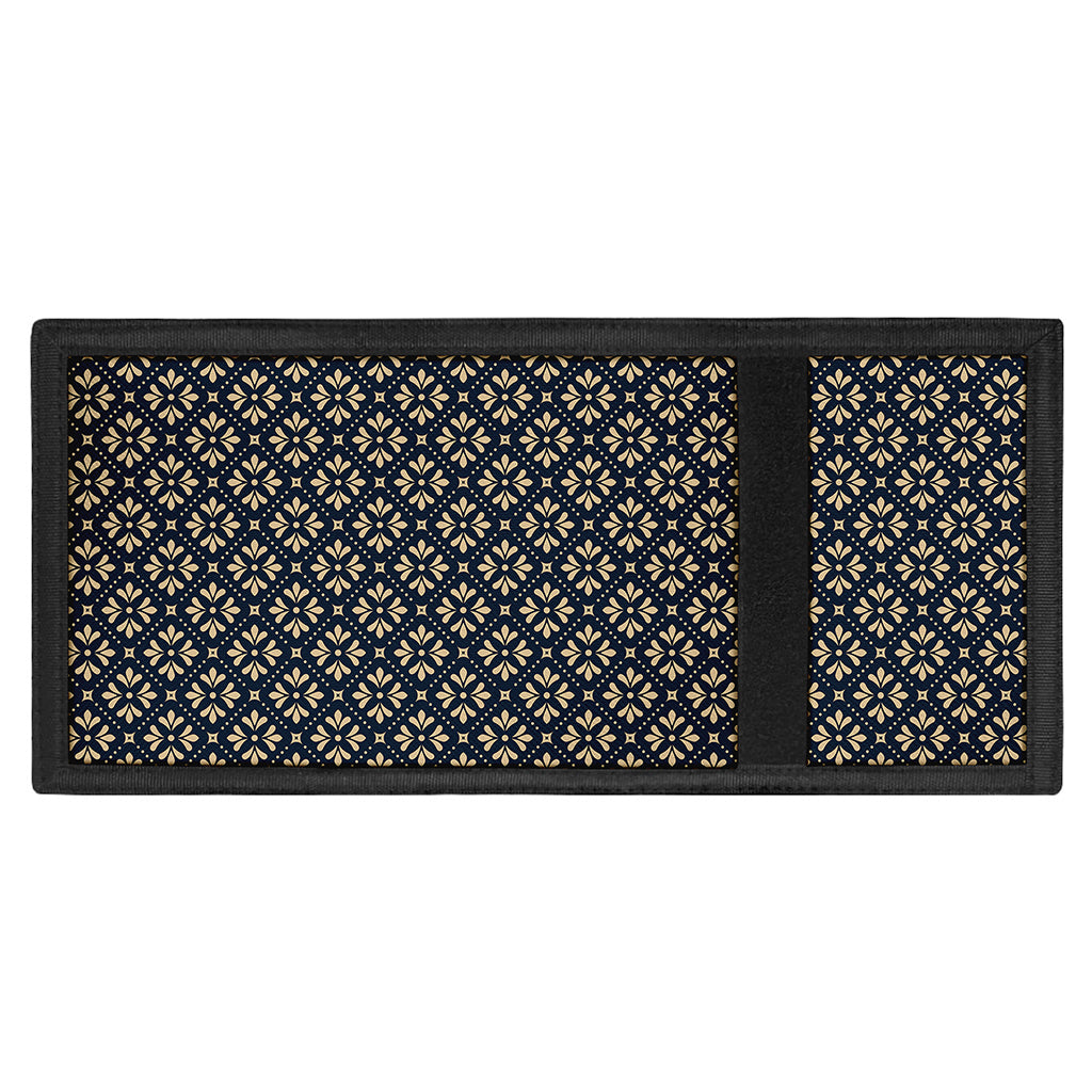 Geometric Floral Print Trifold Wallet