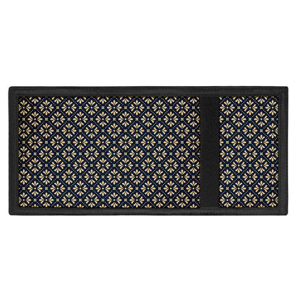 Geometric Floral Print Trifold Wallet