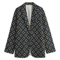 Geometric Floral Print Women's Blazer
