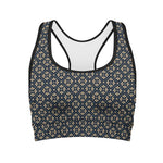Geometric Floral Print Women's Sports Bra