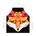 Geometric Fox Print Adjustable Apron