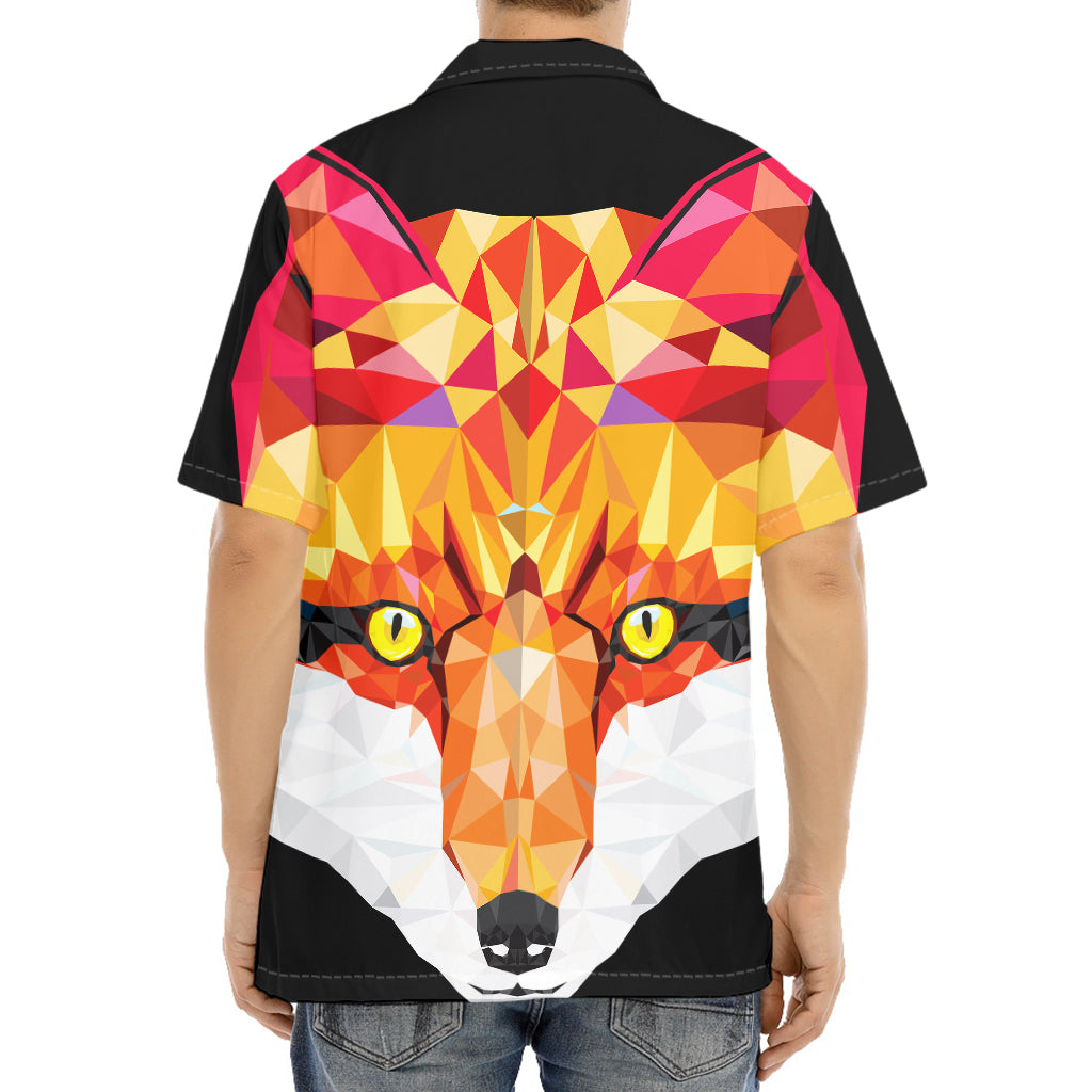 Geometric Fox Print Aloha Shirt
