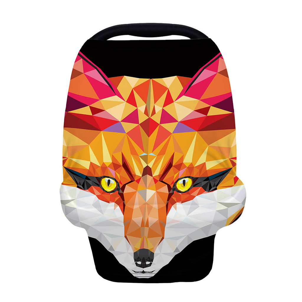 Geometric Fox Print Baby Seat Cover
