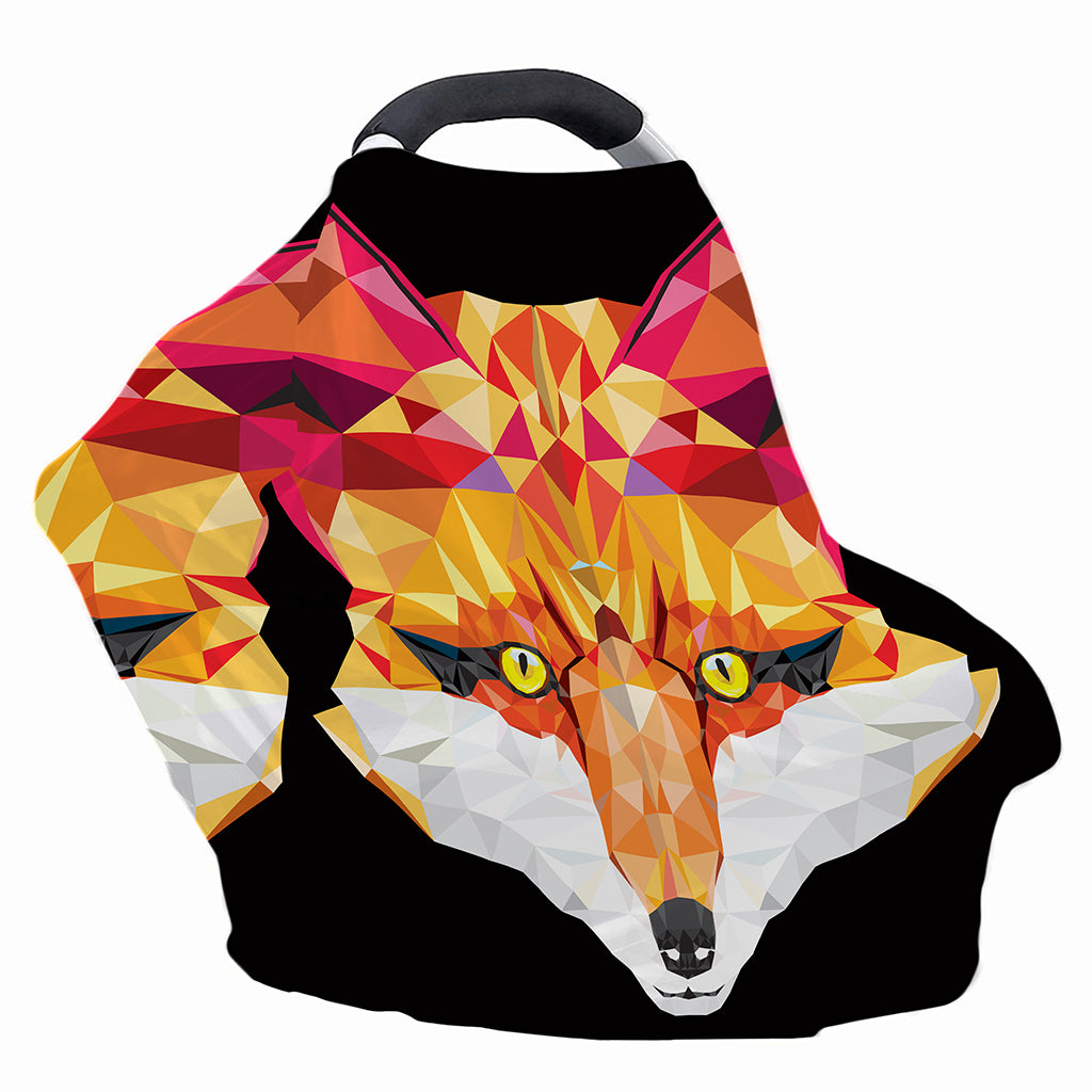 Geometric Fox Print Baby Seat Cover