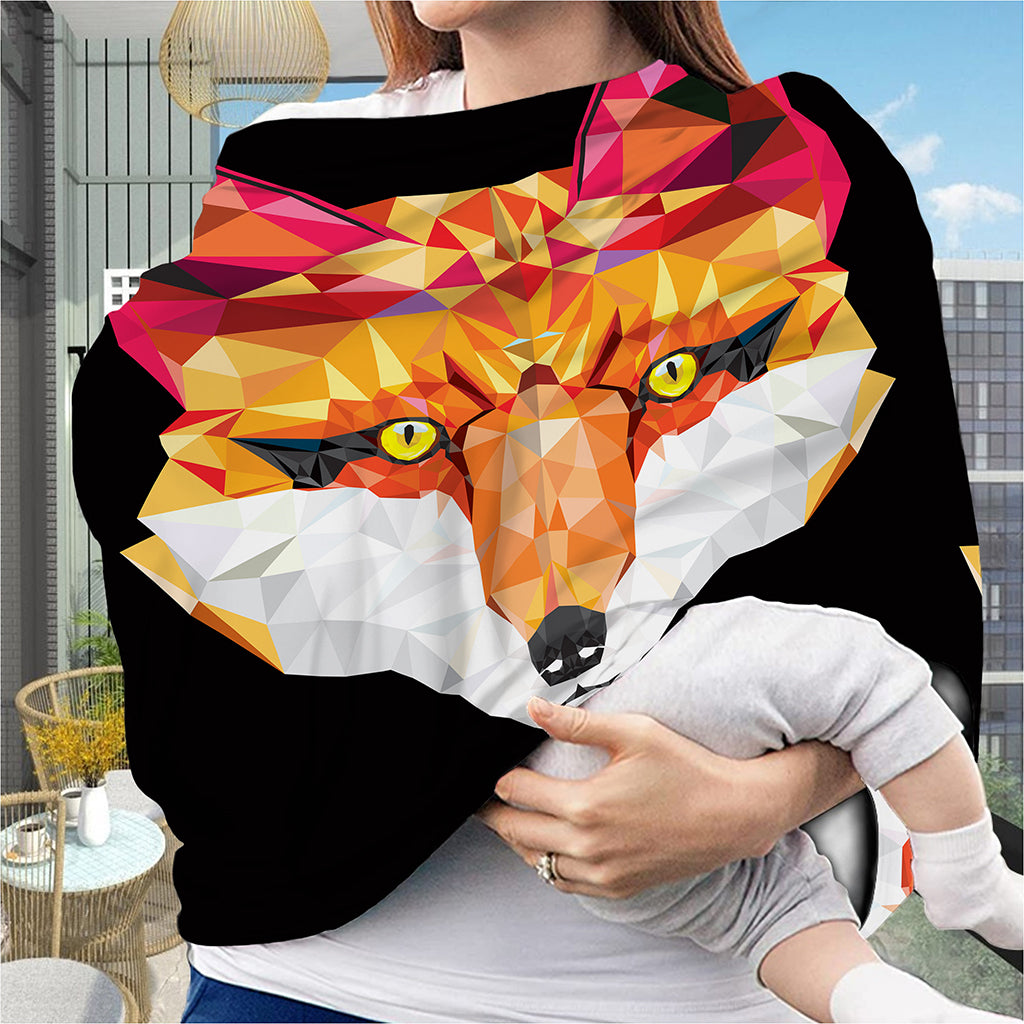 Geometric Fox Print Baby Seat Cover