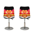 Geometric Fox Print Bar Stool Covers