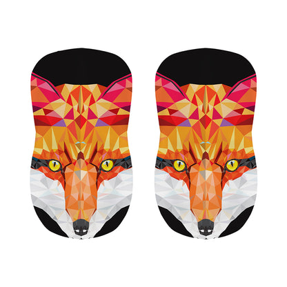 Geometric Fox Print Bar Stool Covers