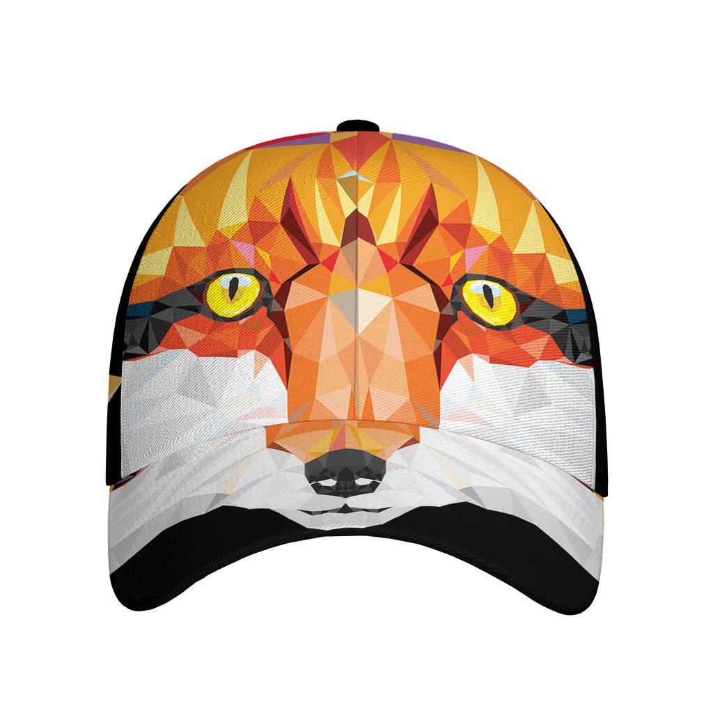Geometric Fox Print Baseball Cap