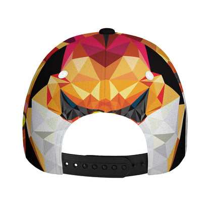 Geometric Fox Print Baseball Cap