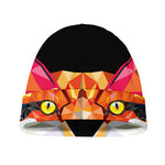 Geometric Fox Print Beanie