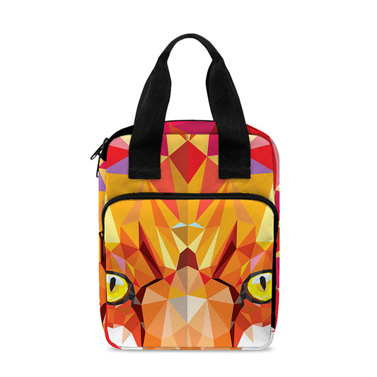 Geometric Fox Print Bible Tote Bag