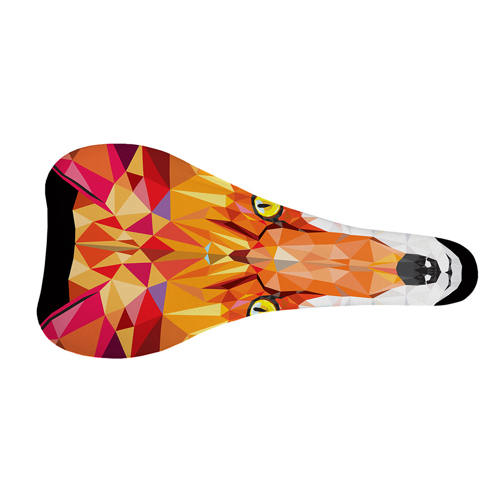 Geometric Fox Print Bicycle Seat Cover