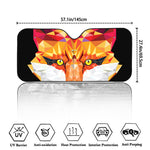 Geometric Fox Print Car Windshield Sun Shade