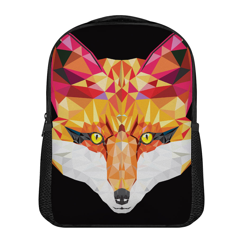 Geometric Fox Print Casual Backpack