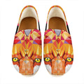 Geometric Fox Print Casual Shoes