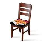 Geometric Fox Print Chair Cushion Cover