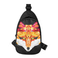 Geometric Fox Print Sling Bag