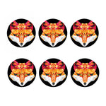 Geometric Fox Print Coaster Set