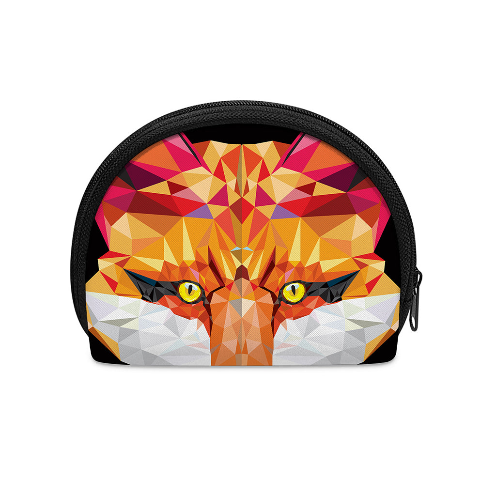 Geometric Fox Print Coin Purse