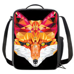 Geometric Fox Print Crossbody Lunch Bag